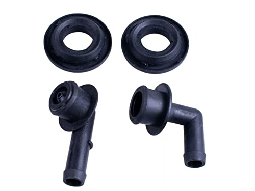 53013360Aa Pcv Ccv Vent Valve Elbow & Grommet Set Pcv Ccv 2X Vent Valve Elbows And 2X Grommets Compatible For Jeep Grand Cherokee 4.0L 2000 2001 2002 2003 2004 #TOP8