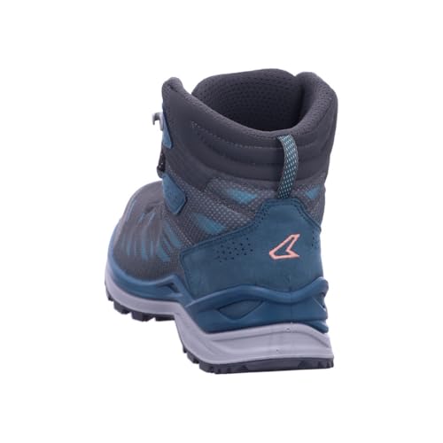 LOWA Damen Wanderschuhe Ferrox GTX Mid Ws 320679 Anthrazit/Rauchgrün 41