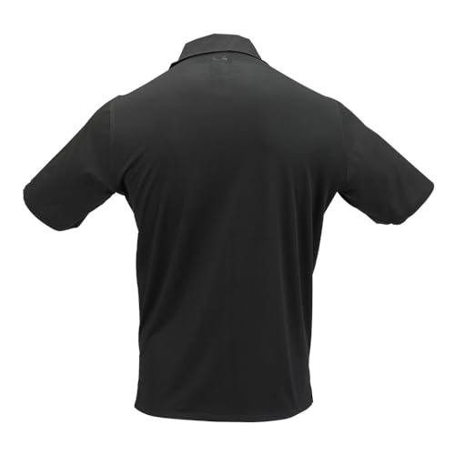 Image of Mercer Culinary M60200BK8X Millennia Men's Cook Shirt with Wicking Mesh Back, 8X-Large, Black