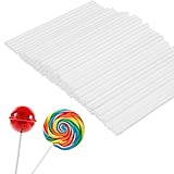 400 Piezas Palos para Piruletas, Palitos de Papel para Cake Pop, Palitos de Piruleta, Palos para Cake Pops, Lollipop Sticks, para Decorar Bonbons, Muffins, Kekse, Pasteles y Postres 100 ×3.5mm