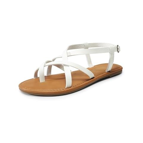 DREAM PAIRS Comfortable Gladiator Flat Sandals Cover