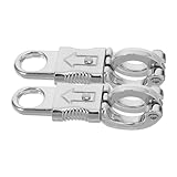 Mobestech 2 Stück Zinklegierung Panikhaken Schnapphaken für Outdoor Seile Langlebige Metallhaken...