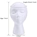 wreatrea 2 Pack Styrofoam Mannequin Head with Female Face - Foam Manikin Head Model Wig/Hat Display Stand - Art Work Painting Novelty (11-inch H)