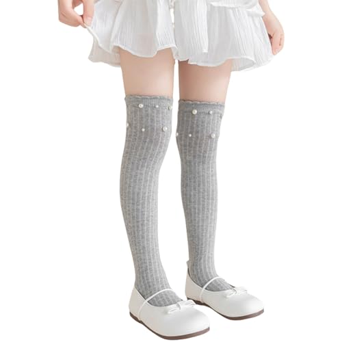 1 Pair Long Tube Socks For Kids Cotton Children's Over Knee Length Stockings Long Tube For Spring Autumn Soft Combed Cotton