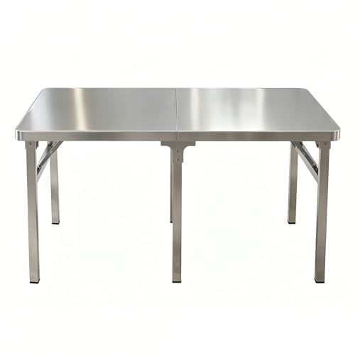 Table de préparation pliante en inox et îlot de cuisine compact - 2