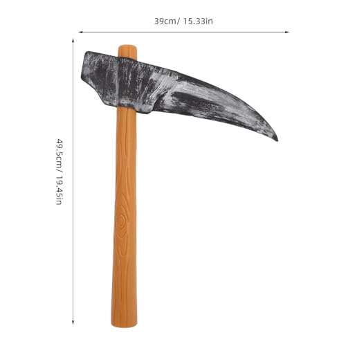 MAGICLULU Pickaxe Prop Halloween Realistic Prop Fake Foam Props Halloween Fake Weapo Toy Halloween Party Butcher Costume Accessories - Image 3