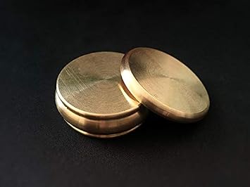 SUMAG Buddha Okito Box (Half Dollar, Brass) Magic Tricks Coin Appear Penetrate Magic Magician Close up Illusions Gimmick Prop Mentalism (Buddha Okito Box)