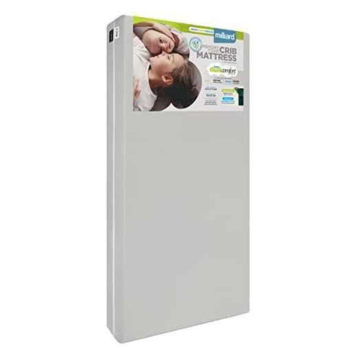 Milliard Memory Foam Crib Mattress, 2022 Edition, Flip Technology, Firm Side for Baby and Soft Side for Toddler 100% Cotton Cover