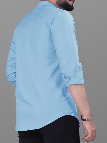 Image of Noble Monk Men's Pure Cotton Regular Fit Formal Shirt |Full Sleeve Men's Shirt