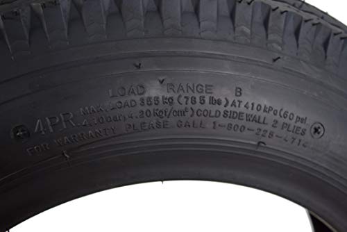 Kenda Load Star Bias Ply Dot Trailer Tire Loadstar With Bottle Opener Key Chain (4.80-12 4 Ply 2 Pack) #TOP5