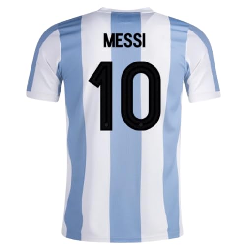 Argentina New Soccer Jersey for Men - High Performance Sports Shirt, Breathable and Quick Dry Fabric (US, Alpha, 3X-Large, Regular, Regular, Home)
