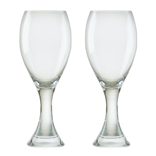 Manhattan Handmade Wine Glasses Perfect for Red Wine, White Wine, Water, or Beverages - 450 ml - Clear - Set of 2 Elegant Wine Glasses - Image 5