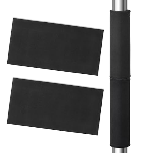 2 Pcs Thick Basement Pole Wrap Cover 12x24 Inches Garage Pole Padding with Anti-Slip Fabric Garage Basement Pole Protection for Metal Poles Basement Home Office
