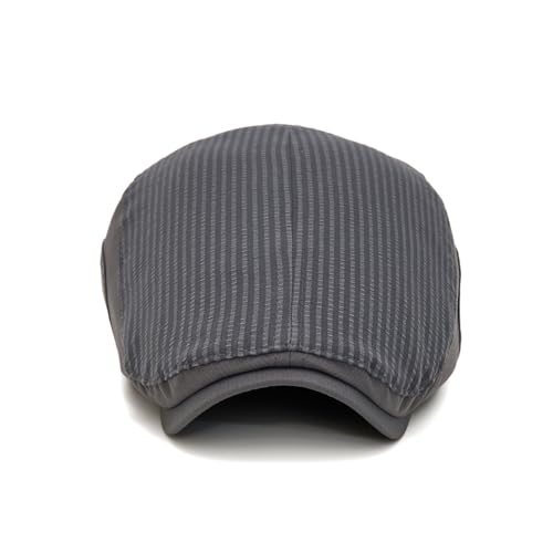 Image of Quanhaigou Men's Cotton Flat Ivy Gatsby Newsboy Driving Hat Adjustable Irish Cabbie Ivy Driving Hunting Cap