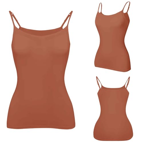 Tank Tops for Women 2025 with Built in Bras Casual U Neck Sleeveless Shirts Women Yoga Sport Undershirt Top2