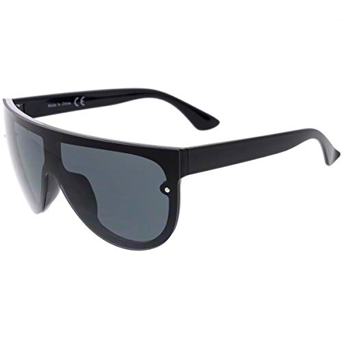 Image of zeroUV 80s Baseball Sunglasses, Mirrored Men Sports Glasses, Women Goggles for Cycling, Wraparound Visor Shield