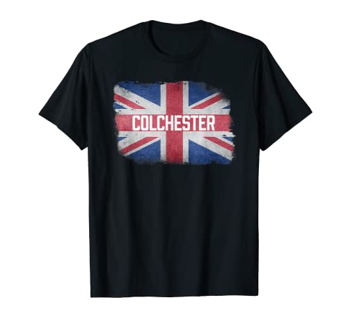 Colchester | United Kingdom British Flag Vintage UK Souvenir T-Shirt