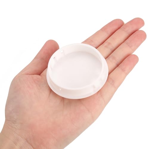 Image of uxcell 1-61 /64 inch Plastic Hole Plugs, 26Pcs Flush Type Panel Round Snap in Fastener Knockout Locking Plugs for Furniture Insert End Caps Panels, White