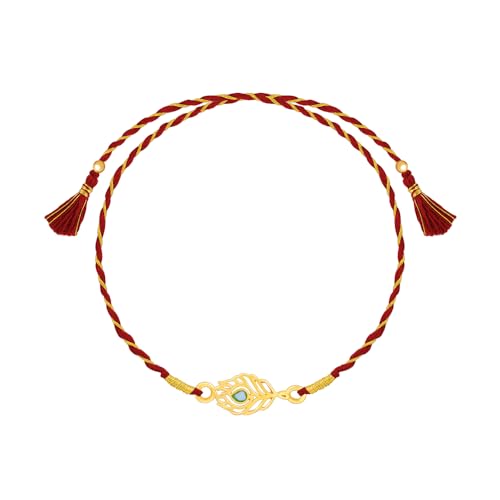 GIVA Beautiful Feather Rakhi | Gifts for Men and Boys | With Certificate of Authenticity and 925 Stamp | 6 Months Warranty*