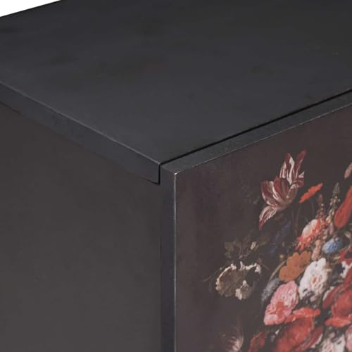 Console multimédia bois de manguier pour ranger vos câbles - 5