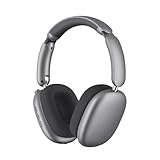 Wentronic Y02 Hybrid Active Noise Cancelling Headphones,60H Battery,5 EQ Music Modes,Hi-Res Audio,Deep Bass,Foldable Wireless Over Ear Bluetooth 5.4 Headset,Breathable Leather Earpads (Grey)