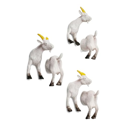 Set de 6 imanes de nevera en forma de cabra miniatura 1