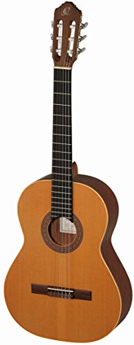 Ortega Guitars 6 String Traditional Series-Made In Spain Left-Handed Solid Top Classical Guitar W/Bag, (R180L) #TOP25