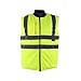 Baratec Herren Weste, reflektierende Details, optimale Sichtbarkeit, entspricht EN 471 Klasse 2, Neongelb,X-large(XL)