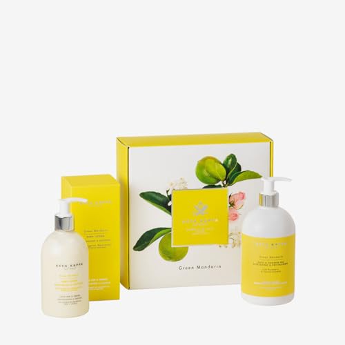 Acca Kappa Green Mandarin gel douche 500ml et lotion 300ml contre la peau sèche