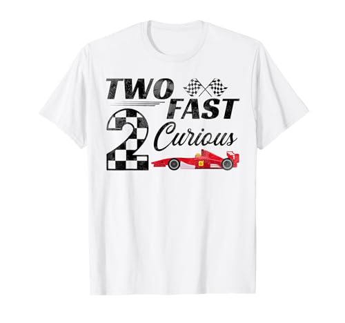 Die Boxencrew von Two Fast 2 Curious Racing zum 2. Geburtstag eines alten Rennwagens T-Shirt