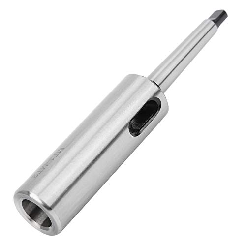 Reducing Drill Sleeve, Lengthened Taper Drill Sleeve, MT1 MT2 Drill Adapter with High Speed Steel Material, Hardness 50 HRC for Lathe Milling Hardware Tool