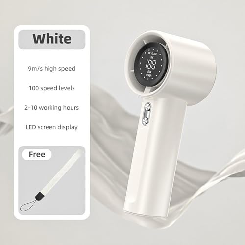 Image of Handheld Fan Mini Fan Powerful Personal Fan for Summer Travel Outdoor Sports White | Home & Garden | Home Improvement | Heating, Cooling & Air | Portable Fans