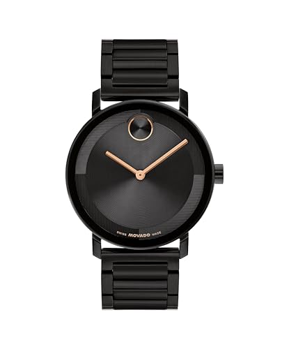 Image of Movado Bold Evolution 2.0 Men's Watch - Swiss Quartz Movement, Stainless Steel Mesh Bracelet - 3 ATM Water Resistance - Luxury Fashion Timepiece for Him - 40mm