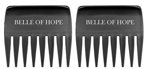 Peigne dents larges perruques synthétiques résistant chaleur 2pc