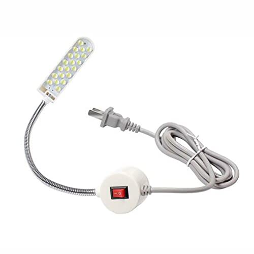 ミシン照明 LEDライト ミシン用 縫製用 作業ライト LED20個 マグネットマウント ベース付き スリップ防止 護眼 360°調整可能