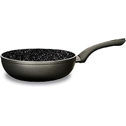 Sartenes Jata Premium Jata SEW28M - Sartén Profunda Inducción Antiadherente, Aluminio Forjado, Diámetro 28 cm, Apta para Todas Cocinas Incluida Inducción, Libre PFOA, Profundidad 7,5 cm