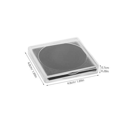 Caja organizadora cuadrada para monedas, transparente, 20 piezas miniatura 2