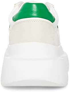 Madden Girl Women's Amica Sneaker, White/Green, 10 | Image 2