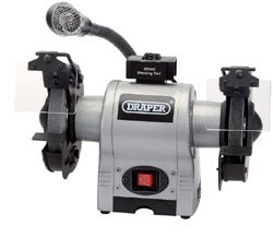 Draper 5095 150mm 370W 230V Bench Grinder With Worklight