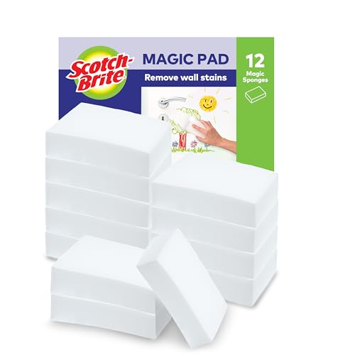 Scotch-Brite Magic Easy Eraser Sponge, Pack of 12