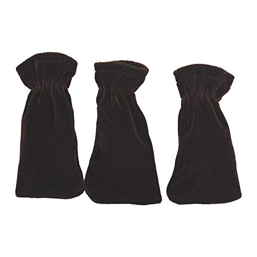 Tapón para teclado de grifo, 3 piezas universales para pedal de piano, de terciopelo, con cubierta antideslizante, accesorios – negro café