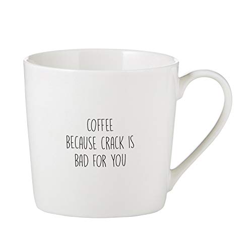 Santa Barbara Design Studio SIPS Drinkware Dishwasher & Microwave Safe Bone China Cafe Mug Coffee Cup, 14-Ounce, Coffee Because