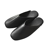 [bon moment] 【ボンモマン公式】 携帯スリッパ メンズ レディース 学校 しっかりクッション スクエアカット おしゃれ 携帯シューズ 入学式 入園式 卒業式 卒園式 参観 収納トート付 (Vカット, 日本の靴のサイズ寸法, 大人, アルファベット, M)