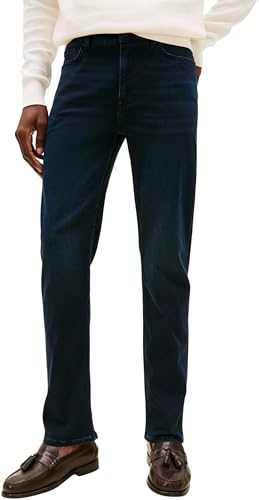 Image of Tommy Hilfiger Men's Bleecker Slim Fit Jeans, Blue (Blue Black), 36W/31L