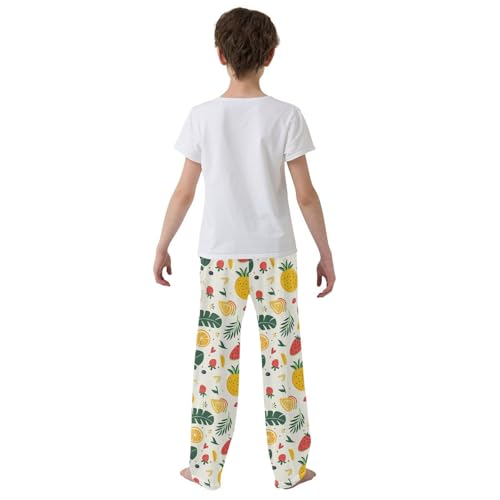 Pajama Bottoms, Pajamas Long Pant Cute Tropical Fruits Lounge Wear Casual Sleep Pants Soft Pjs Sleepwear3