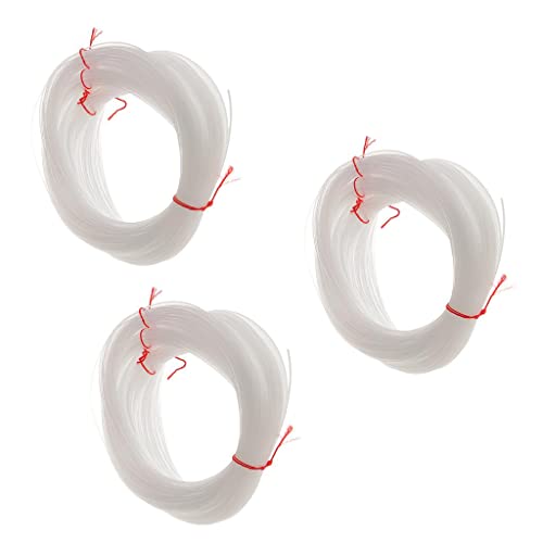 kowaku 3Pcs Clear String Thread 1mm Dia. Boat/Cast Fishing miniatura 1