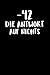Produktbild -42 Die Antwort Auf Nichts: Notizbuch Journal Tagebuch 100 linierte Seiten | 6x9 Zoll (ca. DIN A5)