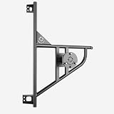 VANNCAMP Aluminum Tire Carrier for Mercedes-Benz Sprinter High Roof Van (2019–2026, 180° Hinges Only), Rear Door Mount, Drilling Required, Matte Black, Classic
