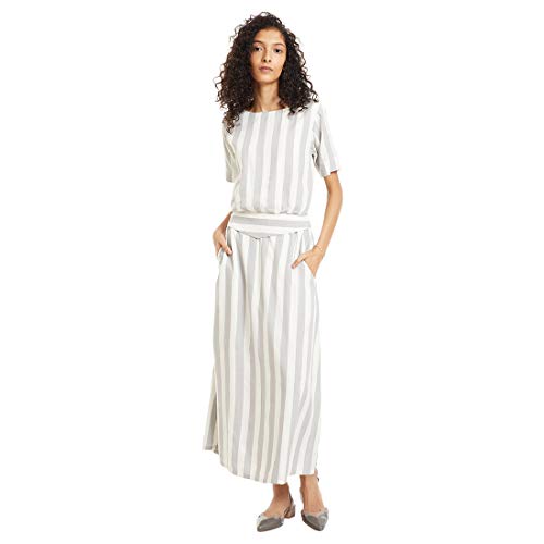 Image of DEEBACO Women's Cotton Sheath Maxi Floral Printed Shrug Dress