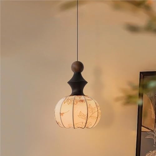 Lampe suspendue nordique en soie avec hauteur réglable et intensité variable pour le salon